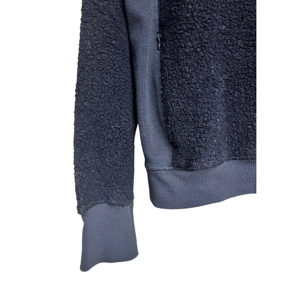 Lululemon Stand Out Sherpa 1/2 Zip‎ Black Women’s Size 8